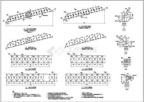 某钢铁冶金厂钢结构通廊全套结构施工图其他构造图土木在线