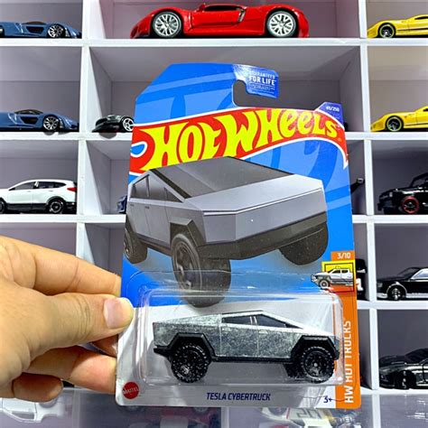 Xe mô hình Hot Wheels TESLA CYBERTRUCK Silver tỉ lệ 1 64 Shopee Việt Nam