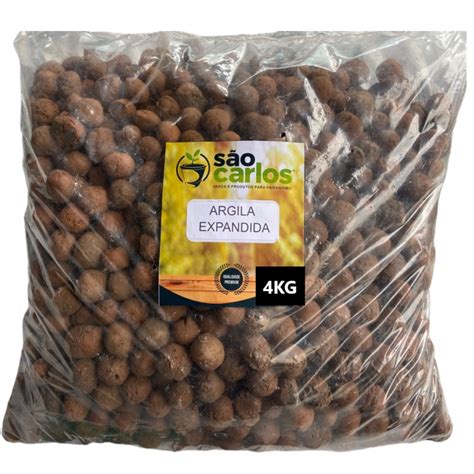 Argila Expandida Saco 4KG 10 Litros Paisagismo Drenagem Vasos