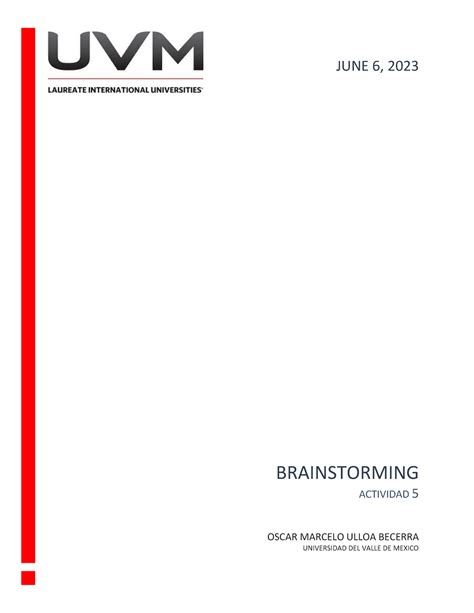 ACT 5 SPC Actividad BRAINSTORMING ACTIVIDAD 5 OSCAR MARCELO ULLOA