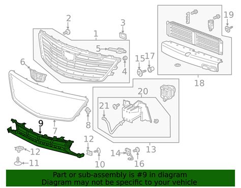 2017 2018 Cadillac Ct6 Front Lower Grille 84129372 Shop Matick Buick Gmc