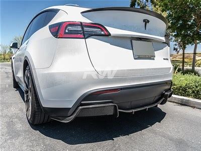 Tesla Model Y Dtm Dry Carbon Fiber Rear Diffuser