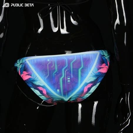 Glow In Blacklight Bikini Psywear Festival Essential