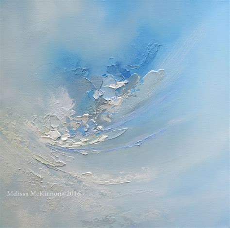 “Carried Away” 20"x20" Acrylic Ocean Sky Painting on Canvas. MELISSA MCKINNON Contemporary Abstr ...