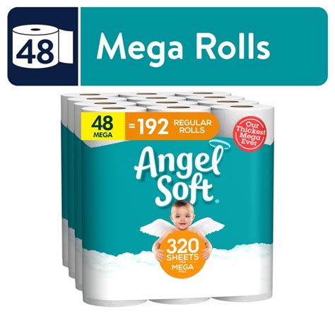 Angel Soft Toilet Paper 48 Mega Rolls Trade Advanced Ltd