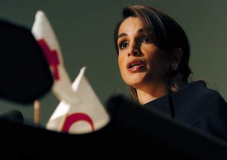 Jordanian Queen Rania Alabdullah Speaks During Editorial Stock Photo