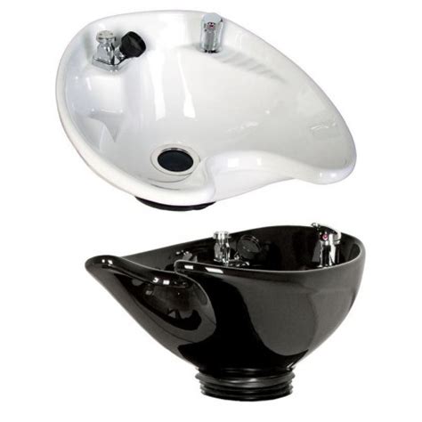 Jeffco 870 Deep Tilting Porcelain White Or Black Side Wash Shampoo Bowl