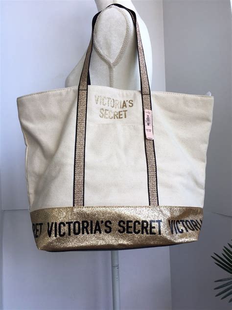 Victorias Secret Canvas Tote Brand New With Tags Victoria Secret