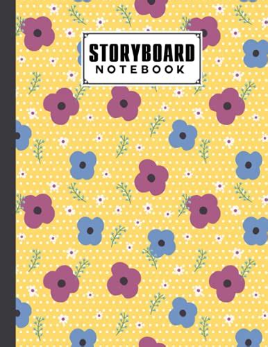 Storyboard Notebook Cinema Notebooks For Cinema Artists With Floral