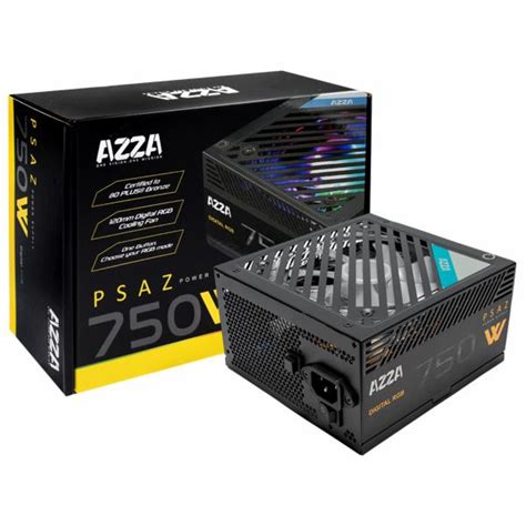 Fonte de Alimentação AZZA PSAZ 750W ATX Não Modular 80 Plus Bronze