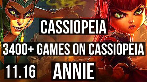 Cassiopeia Vs Annie Mid Defeat Games M Mastery