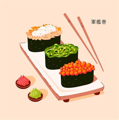 Sushi Gunkan Maki Cocina Tradicional Japonesa Comida Asi Tica