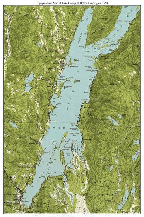 Large Detailed Tourist Map Of Lake George Part 3 43 Off