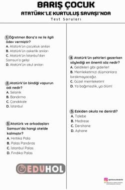 Barış Çocuk Kitap Soruları Eduhol Etkinlik İndir Oyun Oyna