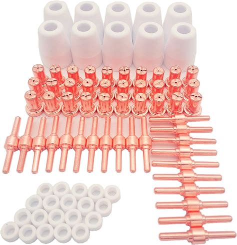 Donwind 80pcs PT 31 JG 40 WSD Plasma Electrode Tips Nozzle Extended