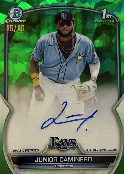 Junior Caminero Bowman Sapphire Edition Bspa Jco Chrome Prospect