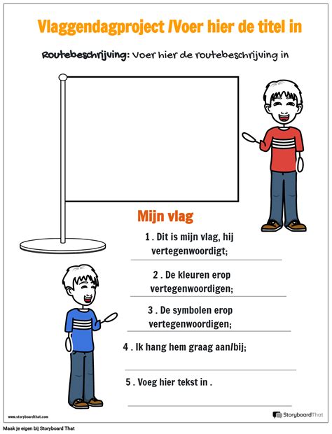 Werkblad Vlaggendag Storyboard Por Nl Examples