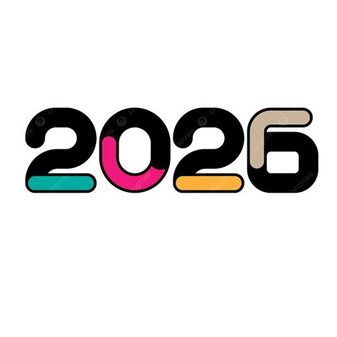 Colorful Creative Modern Stylish 2026 New Year Design Vector, 2026, New ...