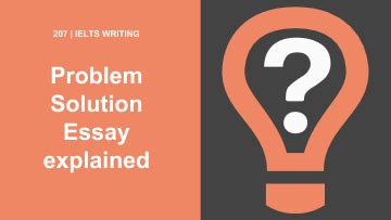 How To Write A Problem And Solution Essay For Ielts Task