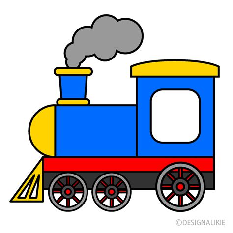 Blue Train Cartoon Free Png Image｜illustoon