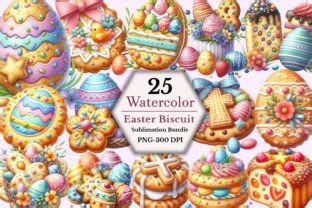 Easter Biscuit Clipart Bundle Graphic By Citragraphics Creative Fabrica