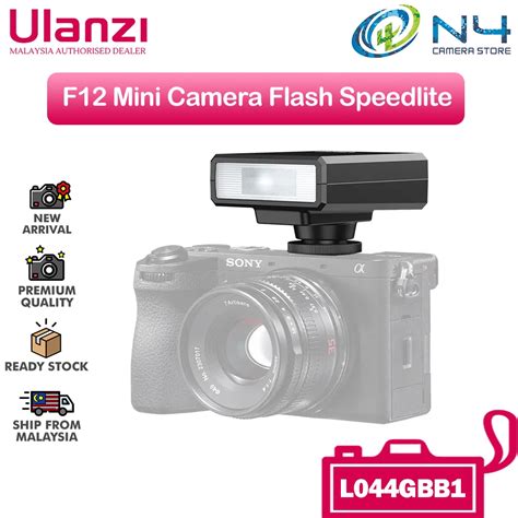 Ulanzi F12 Mini Camera Flash Speedlite GN12 LCD Standard Hot Shoe Mount For Sony Canon Nikon