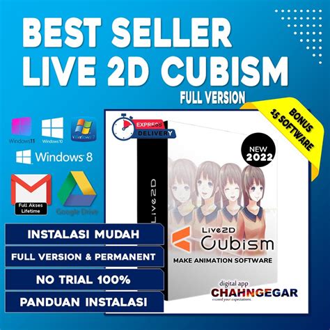 Jual Live2D Cubism Pro 3 Euclid Editor Software Animasi 3D 2D