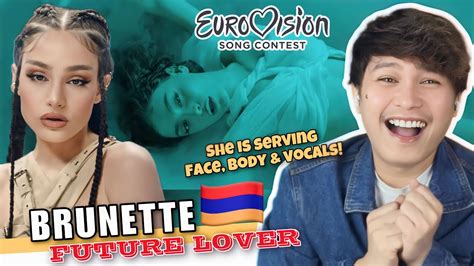 EUROVISION Brunette Future Lover Armenia Official Music Video REACTION YouTube