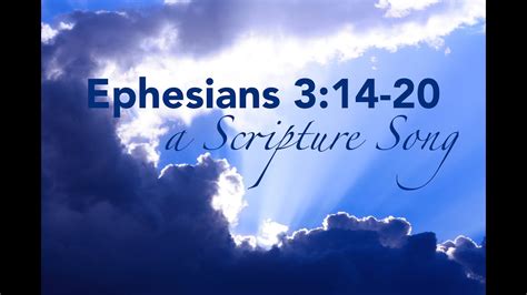 Ephesians A Scripture Song Youtube