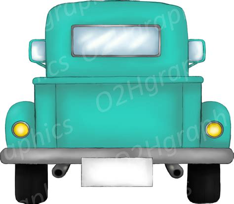 Pick Up Truck Clip Art Back