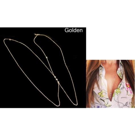 Femmes Sexy Or Argent Bikini Crossover Taille Or Achat Vente Sautoir Et Collier Femmes