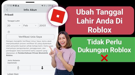 Cara Mengubah Tanggal Lahir Anda Jika Di Bawah Tahun Di Roblox