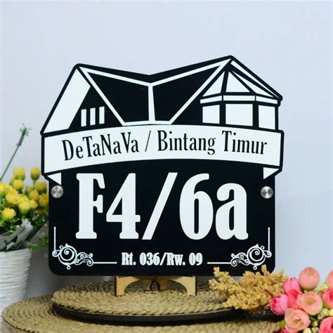 Jual Papan Nomor Rumah Blok Nomor Rumah Plat Nomor Rumah Dinding