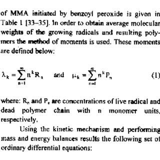 Free radical polymerization mechanism. | Download Table