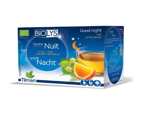 Infusion Bonne Nuit Bio Tilleul Oranger Biolys 24 Sachets