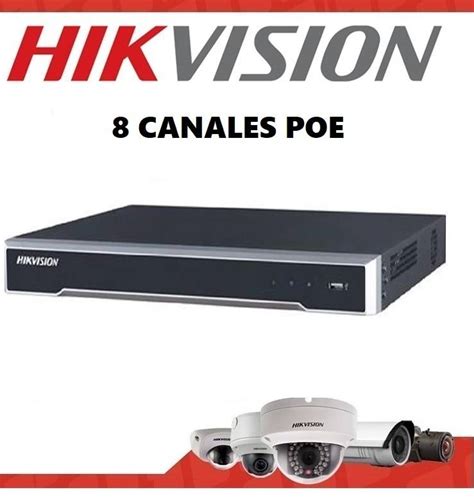 Hikvision Ds 7608Ni Q1 8P Nvr Poe 8 Canales H265 8Mp 2 Sata