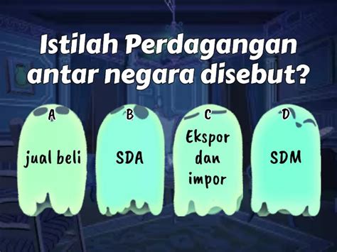 Perdagangan Antar Pulau Dan Negara Quiz