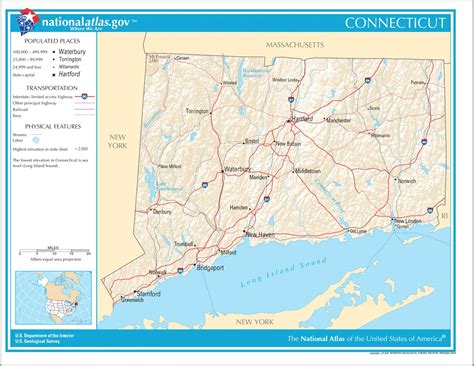 Map of Connecticut Na 1 - MapSof.net