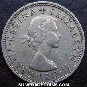 Elizabeth Ii British Shillings Florin Silver Age Coins