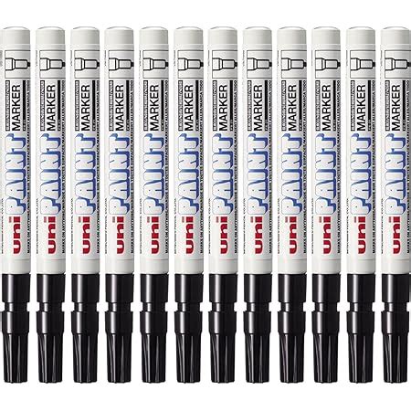 Amazon Uni Paint Marker Bullet Point White Dozen Office Products