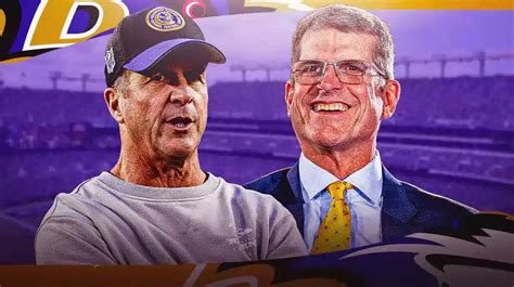 Ravens Jim Harbaugh Reciprocates John Harbaughs Natty Love Shows Up