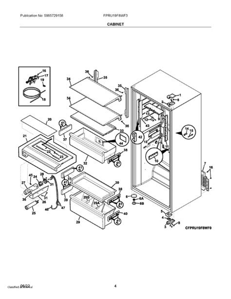 Frigidaire FPRU19F8WF3 Parts List Coast Appliance Parts