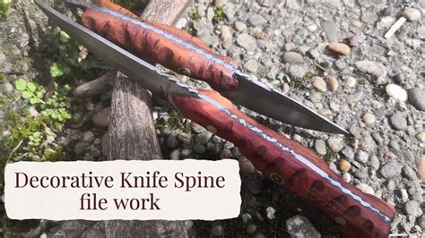 File Patterns on Knife Spines: DIY Knife Decoration Tutorial - YouTube