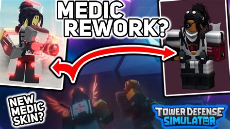 Medic Rework Coming Soon New Medic Skin Tower Defense Simulator