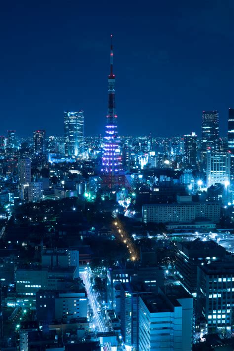 Fond d écran Japon Paysage urbain nuit architecture ciel Horizon