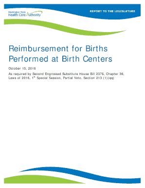 Fillable Online Reimbursement For Births Fax Email Print PdfFiller