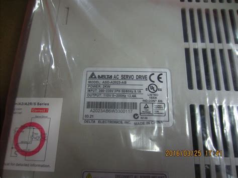 ECMA-E31820PS+ASD-A2023-AB DELTA 2kw 2000rpm 9.55N.m AC servo motor ...