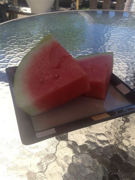 Yummy Watermelon On A Hot Dayloved It Smiles Watermelon Summer