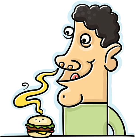 Boy Smelling Food Illustrations Illustrations, Royalty-Free Vector ...