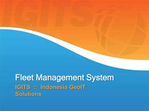 Fleet Management System Ppt